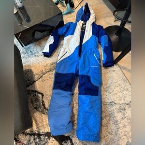 Blue and White Ski Suit new NWT xl kid will fit xs women too